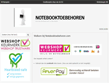 Tablet Screenshot of notebooktoebehoren.com
